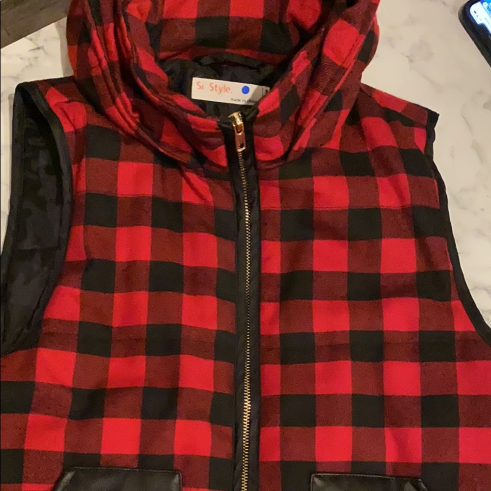 Buffalo check winter/fall vest